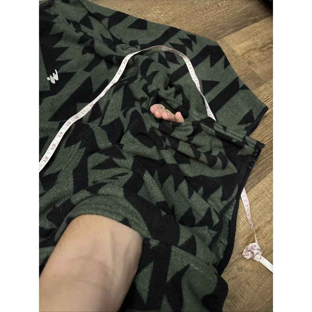 Without Walls Printed Mock Snap Polar Synchilla Fleece Urban Outfitters XL Aztec